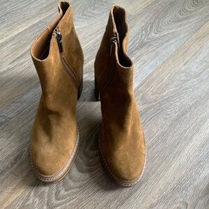 Steve Madden Tan Suede Ankle Booties